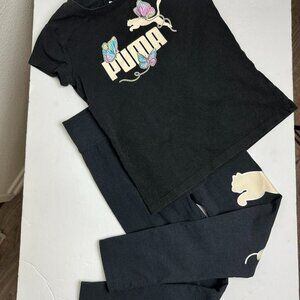 Girls Puma jogging set Butterflies Sz 6/7